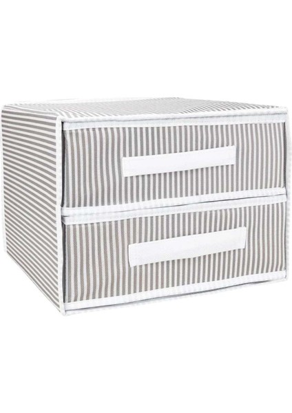 Çok Renkli 2 Bölmeli Kumaş Çekmece Organizer, 31X30X22 Cm, Düzenleyici modelleri