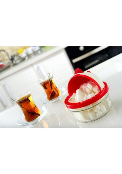 Renkli Ördek Figürlü Cam Şekerlik 420 Ml, Şık ve Kullanışlı Tasarım fiyatları