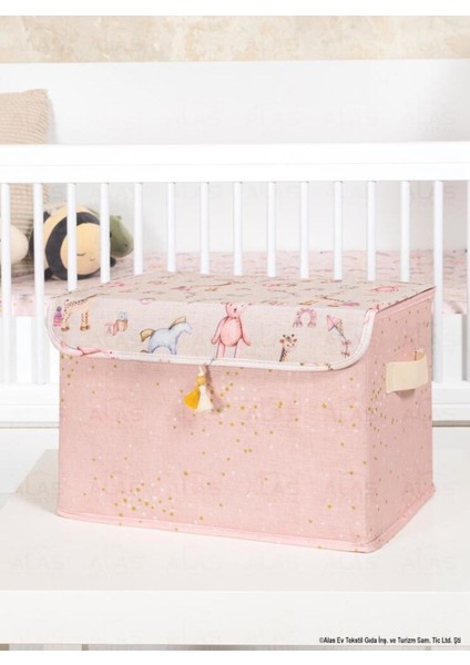 Pembe Kapaklı Maxi Bebek Kutusu, Şık ve Kullanışlı Saklama Çözümü