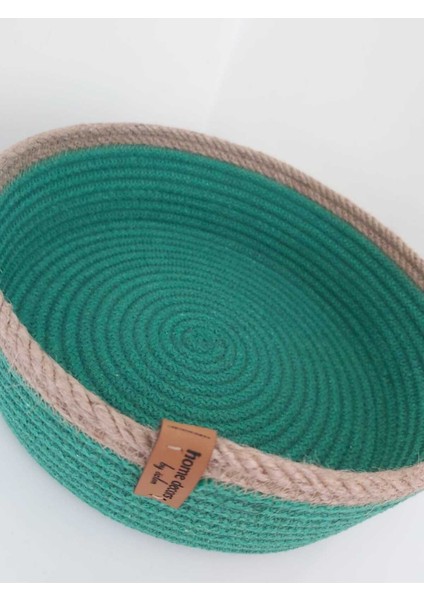 Yeşil Hasır Sepet Organizer 23X7 cm Dekor ve Hediye Için Ideal fiyatları