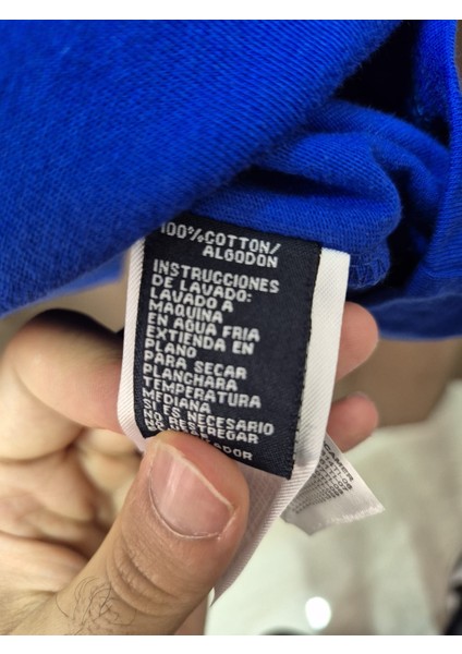 Erkek Saks Mavisi U.s. Polo Assn. 1890 Baskılı Tişört modelleri