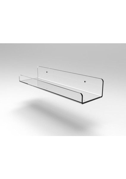 Şeffaf Pleksi Raf Düzenleme Standı 25CM, Gri Renkli, Şık ve Kullanışlı Tasarım indirimleri