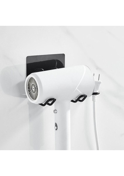Siyah Güçlü Yapışkanlı Fön Makinesi Askısı ve Banyo Tutucu fiyatları