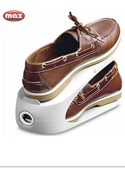 Ayarlı Ayakkabı Rampası, Rahat ve Pratik Kullanım Için Ideal, Beyaz Renkli Model.