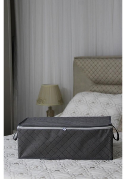 8 Adet Kapitone Desenli Bazaaltı Hurç 60X40X22 Gri, Şık ve Kullanışlı Depolama Ürünü modelleri