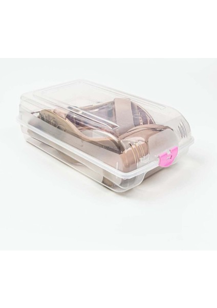 Şeffaf Kadın Ayakkabı Saklama Kutusu Beyaz 1'li fiyatları