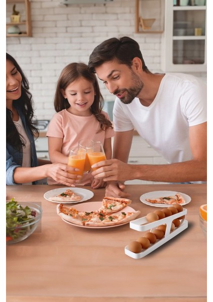 Buzdolabı Için Kademeli, Kırılmaz Yumurta Tutucu, Beyaz Renkli Tasarım fiyatları