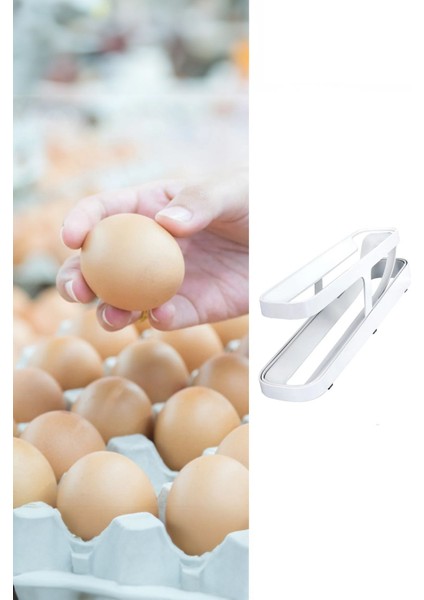 Buzdolabı Için Kademeli, Kırılmaz Yumurta Tutucu, Beyaz Renkli Tasarım fırsatları