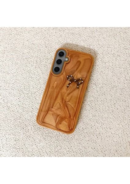 Samsung Galaxy S25 Uyumlu Kılıf Zebana Fionka Silikon Kılıf Kahverengi fiyatları