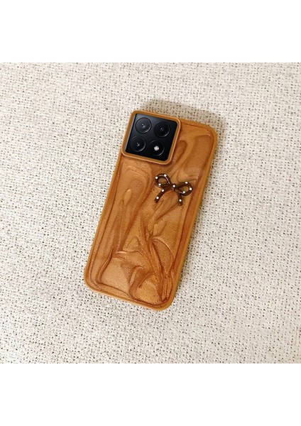 Xiaomi Poco X6 Pro 5g Uyumlu Kılıf Zebana Fionka Silikon Kılıf Kahverengi fiyatları