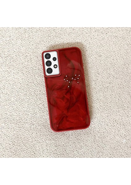 Samsung Galaxy A32 Uyumlu Kılıf Zebana Fionka Silikon Kılıf Kırmızı fiyatları