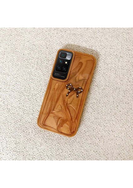 Xiaomi Redmi 10 2022 Uyumlu Kılıf Zebana Fionka Silikon Kılıf Kahverengi fiyatları