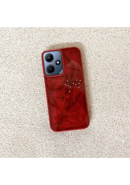 Infinix Hot 30I Uyumlu Kılıf Zebana Fionka Silikon Kılıf Kırmızı fiyatları