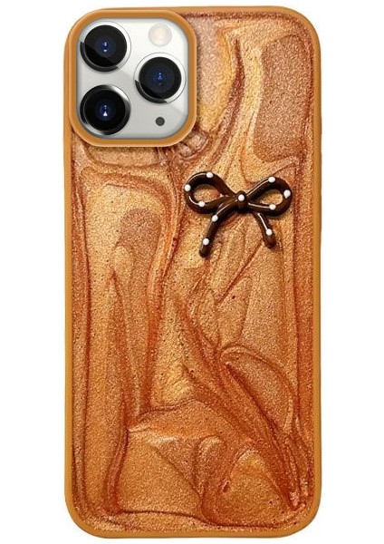 Apple iPhone 11 Pro Uyumlu Kılıf Zebana Fionka Silikon Kılıf Kahverengi