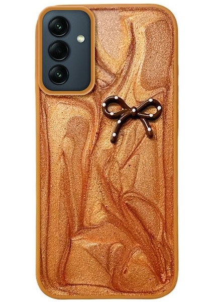 Samsung Galaxy A25 5g Uyumlu Kılıf Zebana Fionka Silikon Kılıf Kahverengi