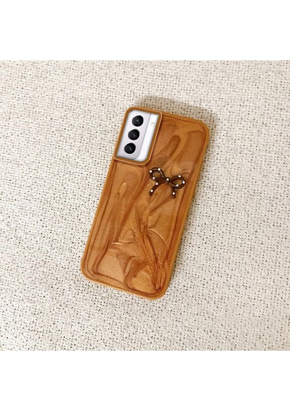 Samsung Galaxy S22 Uyumlu Kılıf Zebana Fionka Silikon Kılıf Kahverengi fiyatları