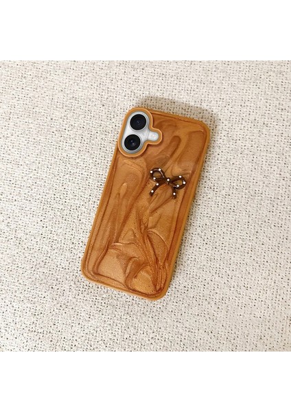 Apple iPhone 16 Plus Uyumlu Kılıf Zebana Fionka Silikon Kılıf Kahverengi fiyatları