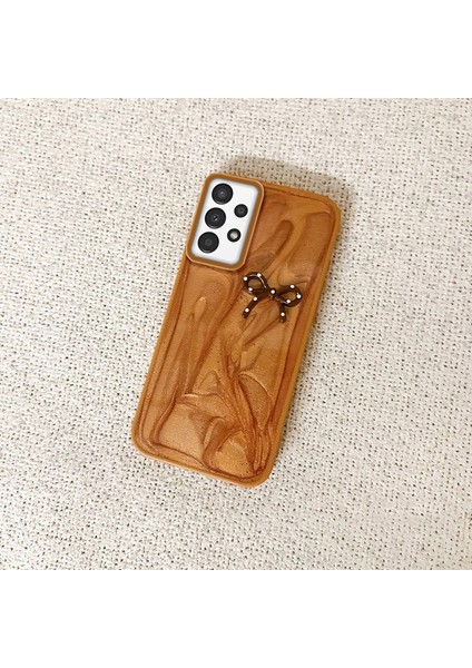 Samsung Galaxy A53 5g Uyumlu Kılıf Zebana Fionka Silikon Kılıf Kahverengi fiyatları