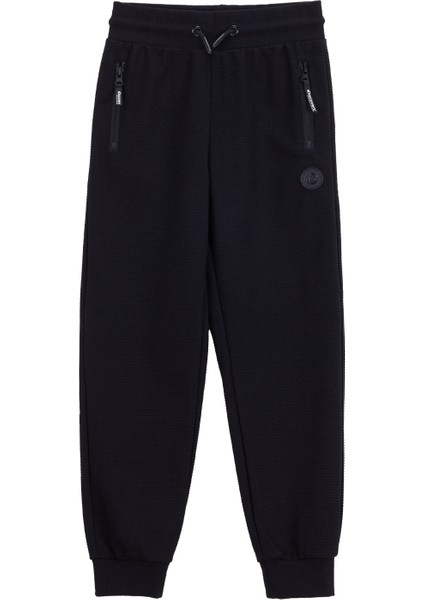 Lastikli Paça Siyah Erkek Çocuk Eşofman Altı D5WB-EA3101