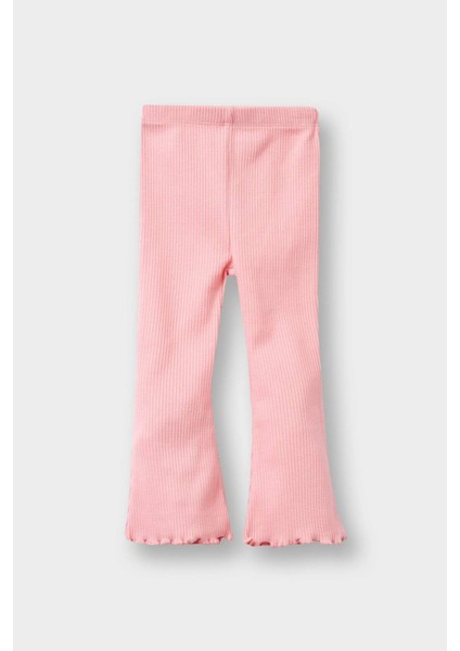 Kız Bebek 2'li Takım Çiçekli Fitilli Kaşkorse Kısa Kollu Tişört İspanyol Paça Tayt F3514A525AU fiyatları