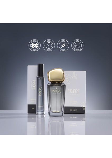 Prière Edp 50 ml & Seyahat Boy 15 ml Kadın Parfüm Seti I Baharatlı ve Çiçeksi I Erik, Karanfil, Gül fiyatları