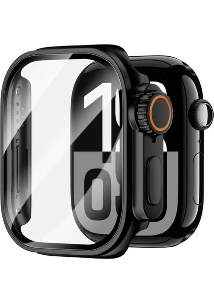 Ekran Koruyucu Kılıf+Cam Apple Watch Seri 10/42MM Uyumlu Ekran Koruyucu Kapak Değişimi Ultra Tampon fırsatları