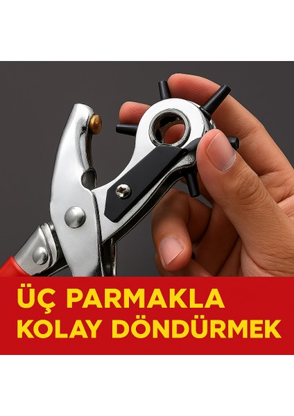 Çok Amaçlı Deri Delme Aracı – Kemer, Kayış ve Deri Ürünler Için Döner Pense Kit fırsatları