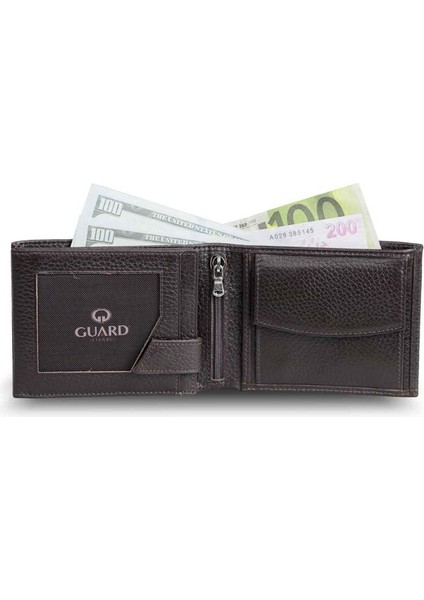 Kahverengi Bozuk Para Bölmeli Hakiki Deri Erkek Cüzdanı P50 fiyatları