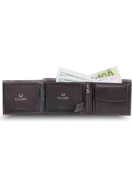 Kahverengi Bozuk Para Bölmeli Hakiki Deri Erkek Cüzdanı P50 modelleri