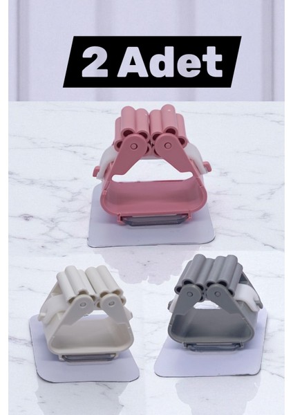 2 Adet Duvara Monte Mop Paspas Tutucu Askı Yapışkanlı Mop Süpürge Paspas Temizleme Fırçası Tutucu