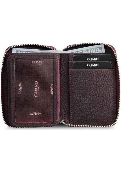 Fermuarlı Bordo Hakiki Deri Mini Cüzdan Erkek P796 fırsatları