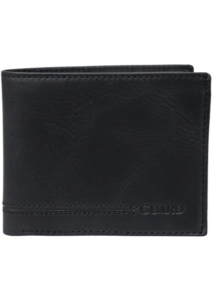 Antik Siyah Hakiki Deri Erkek Cüzdanı P777