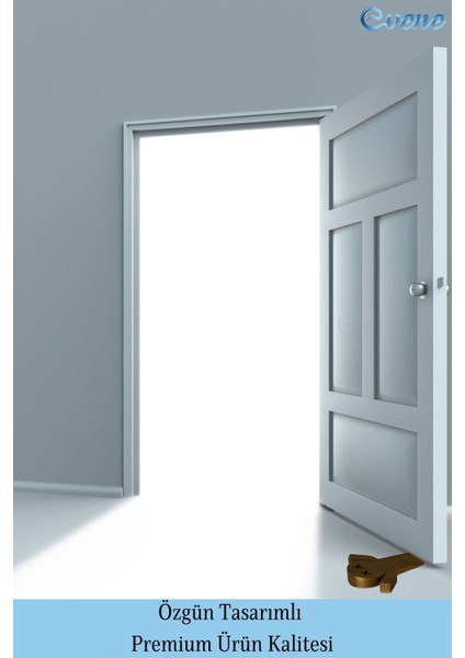 Kapı Stoperi Altın Eskitme Renk Dekoratif Kapı Tutucu Durdurucu 4 Adet Model 3