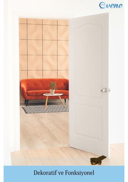 Kapı Stoperi Altın Eskitme Renk Dekoratif Kapı Tutucu Durdurucu 4 Adet Model 3