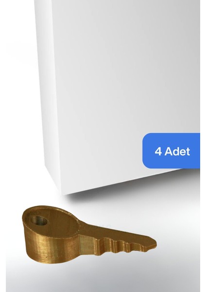 Kapı Stoperi Altın Renk Dekoratif Kapı Tutucu Durdurucu 4 Adet Model 5