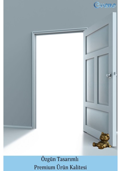 Kapı Stoperi Altın Eskitme Renk Dekoratif Kapı Tutucu Durdurucu 2 Adet Model 7