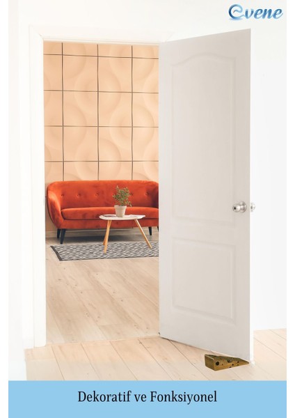 Kapı Stoperi Altın Eskitme Renk Dekoratif Kapı Tutucu Durdurucu 2 Adet Model 6