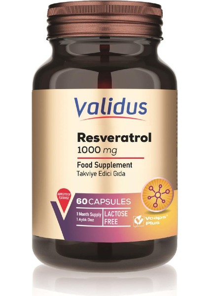Resveratrol 1000 Mg 60 Capsules