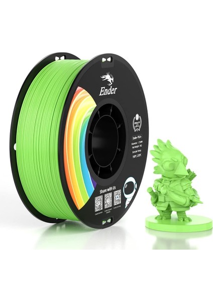 Ender Pla+ Filament Elma Yeşili 1.75MM 1kg -