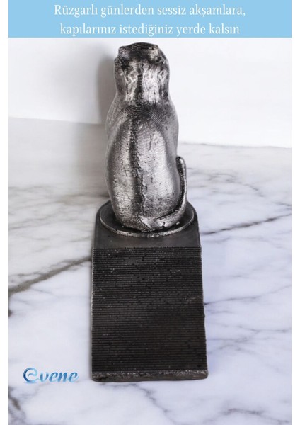 Kapı Stoperi Gümüş Eskitme Renk Dekoratif Kapı Tutucu Durdurucu Model 2