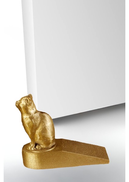 Kapı Stoperi Altın Renk Dekoratif Kapı Tutucu Durdurucu Model 2