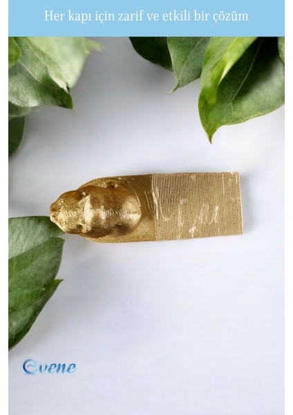 Kapı Stoperi Altın Renk Dekoratif Kapı Tutucu Durdurucu Model 2