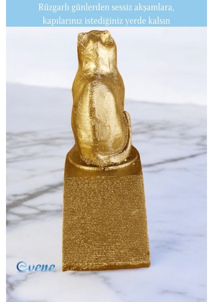 Kapı Stoperi Altın Renk Dekoratif Kapı Tutucu Durdurucu Model 2