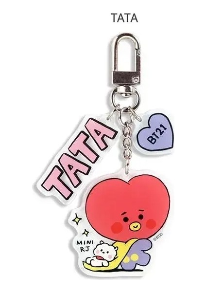 Kawaii BT21 Keychain Bebek Kolye Bts Karikatür Anime Sevimli Rj Tata Koya Akrilik Sırt Çantası Kolye Çevresinde Hediye Renk: A3 (Yurt Dışından)