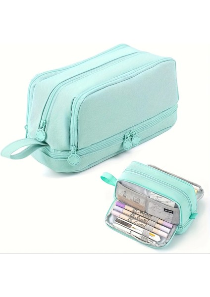 Büyük Kapasiteli Kırtasiye Kılıfı, Dalı Oxford Bez Kalem Kılıfı, Okul, Ofis ve Üniversite Malzemeleri Için Taşınabilir Organizatör (Yurt Dışından)