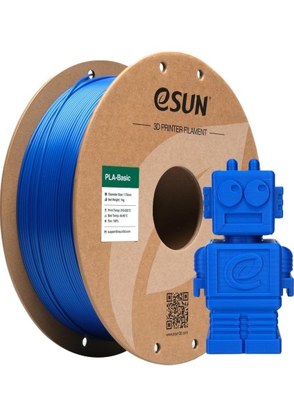 Basic Pla Mavi Filament 1,75MM 1 kg -
