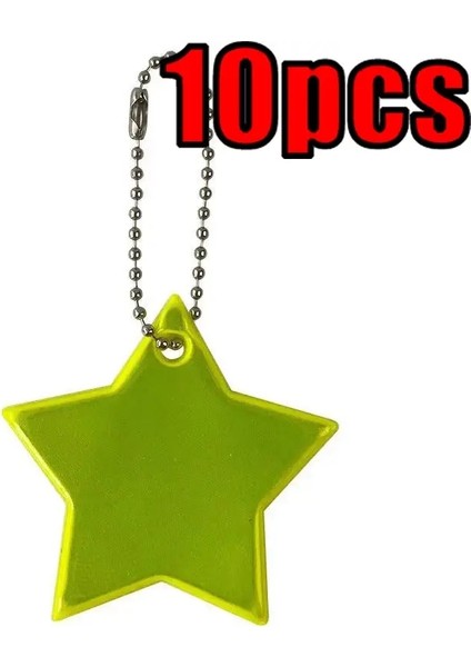 Yıldız Şekilli Çocukların Güvenlik Yansıtıcı Dişli Şık Kolye Anahtarlık Reflektörü Çanta Tekerlekli Sandalye Için 11-Colorcolor Adı: Sarı Floresan (Yurt Dışından)