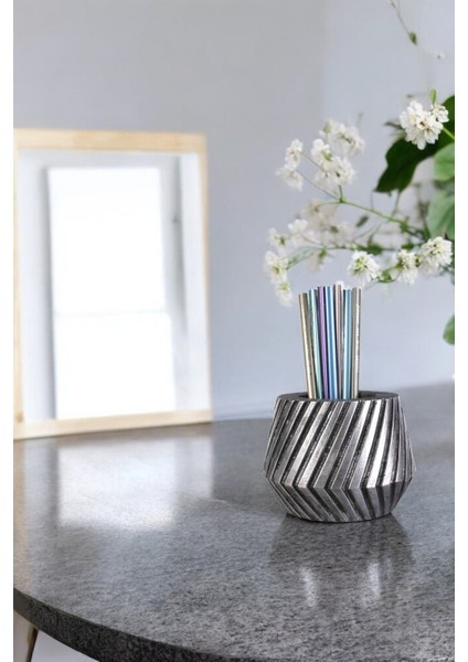 Masa Kalemliği Organizer Gümüş Eskitme Renk Model 21 fiyatları