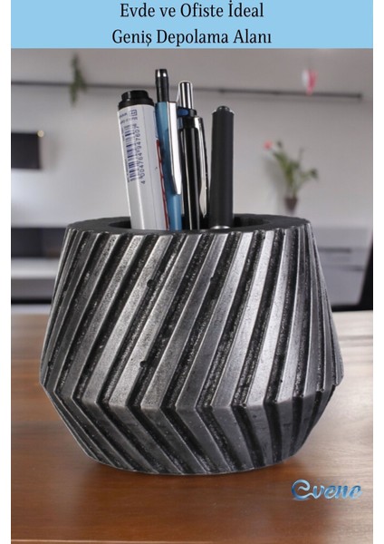 Masa Kalemliği Organizer Gümüş Eskitme Renk Model 21 fırsatları