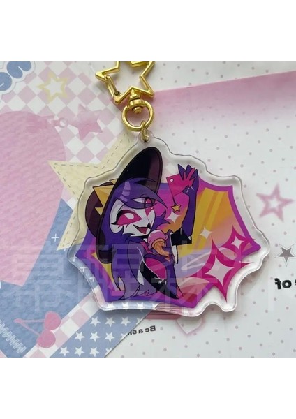 Karikatür Süper Kötü Karakter Patron Akrilik Anahtarlık Sırt Çantası Dekorasyon Hediyesi Koleksiyonu: Yaz Teması W/beden: 6.5cm (Yurt Dışından)